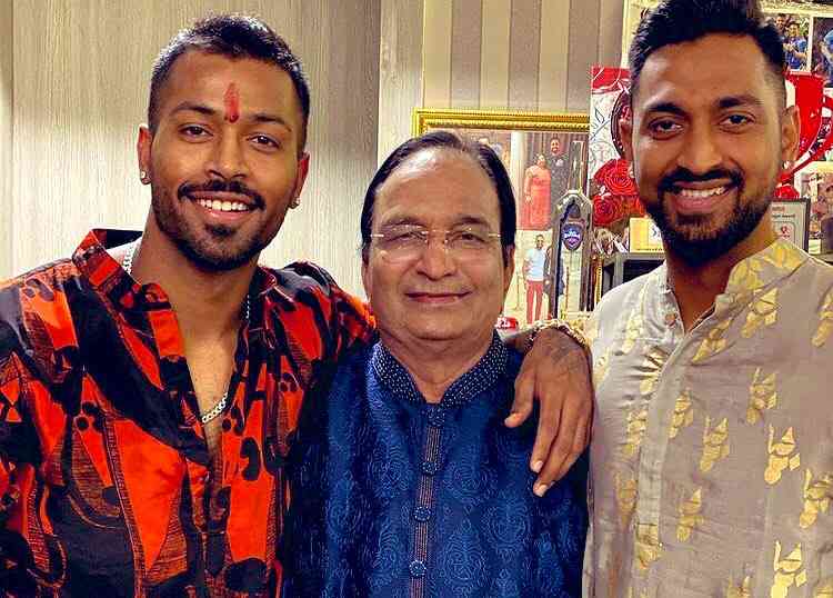 Hardik Pandya Himanshu Pandya and Krunal Pandya